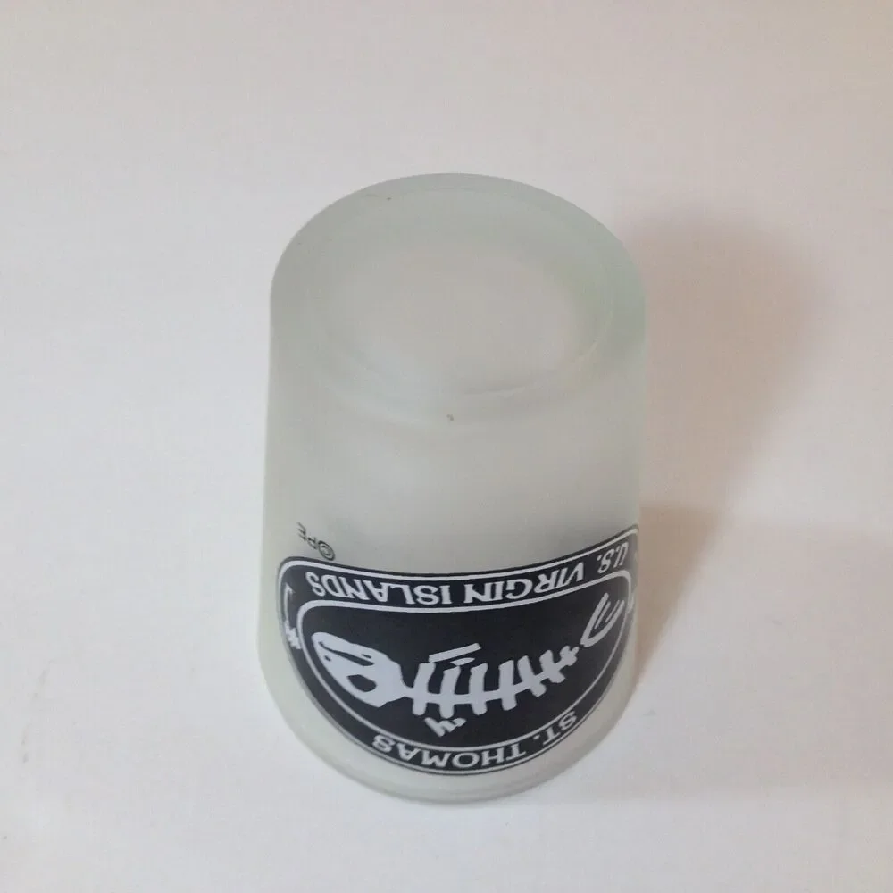 Vintage St. Thomas US Virgin Islands Souvenir Smoked Shot Glass